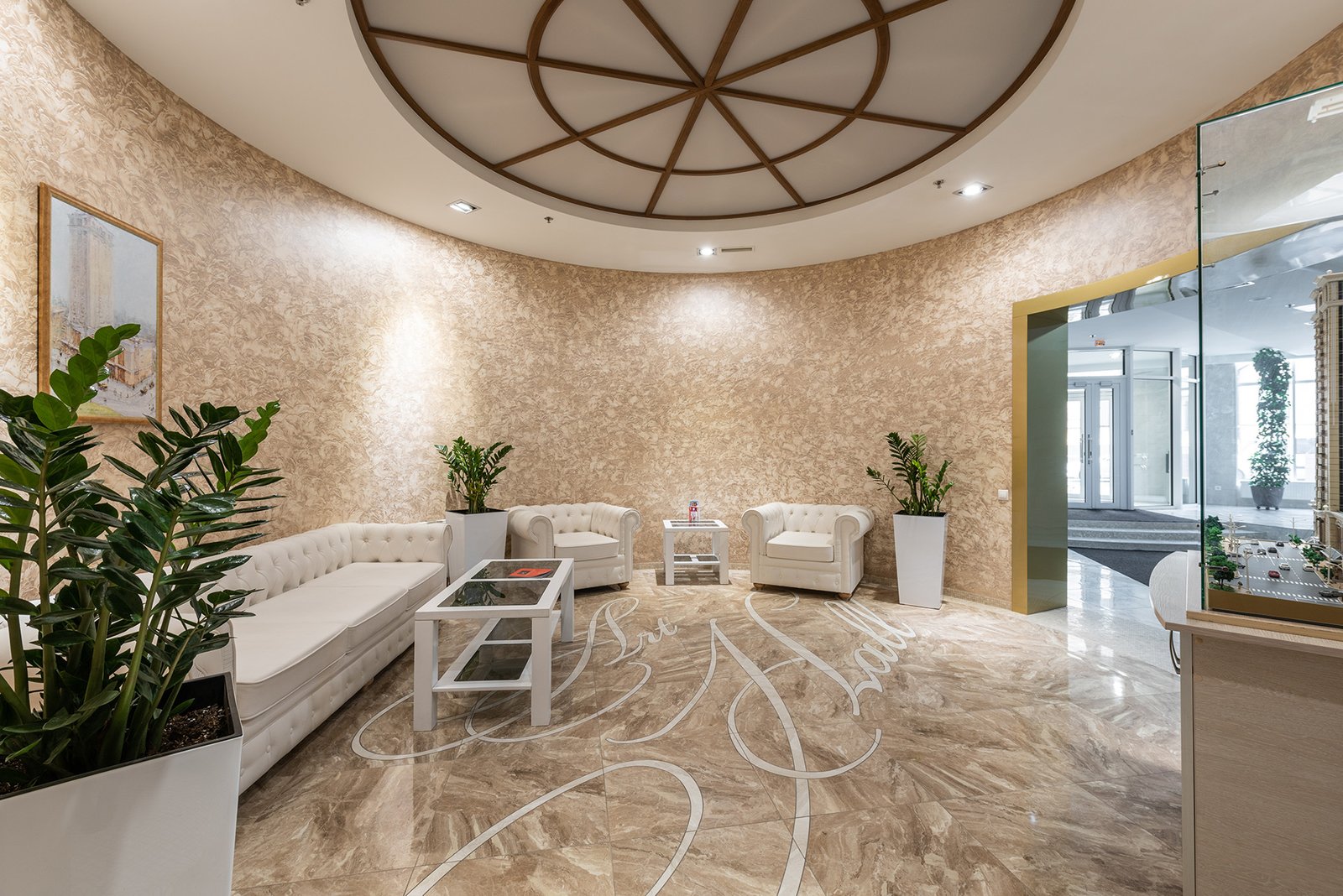 Luxury commercial lobby renovation