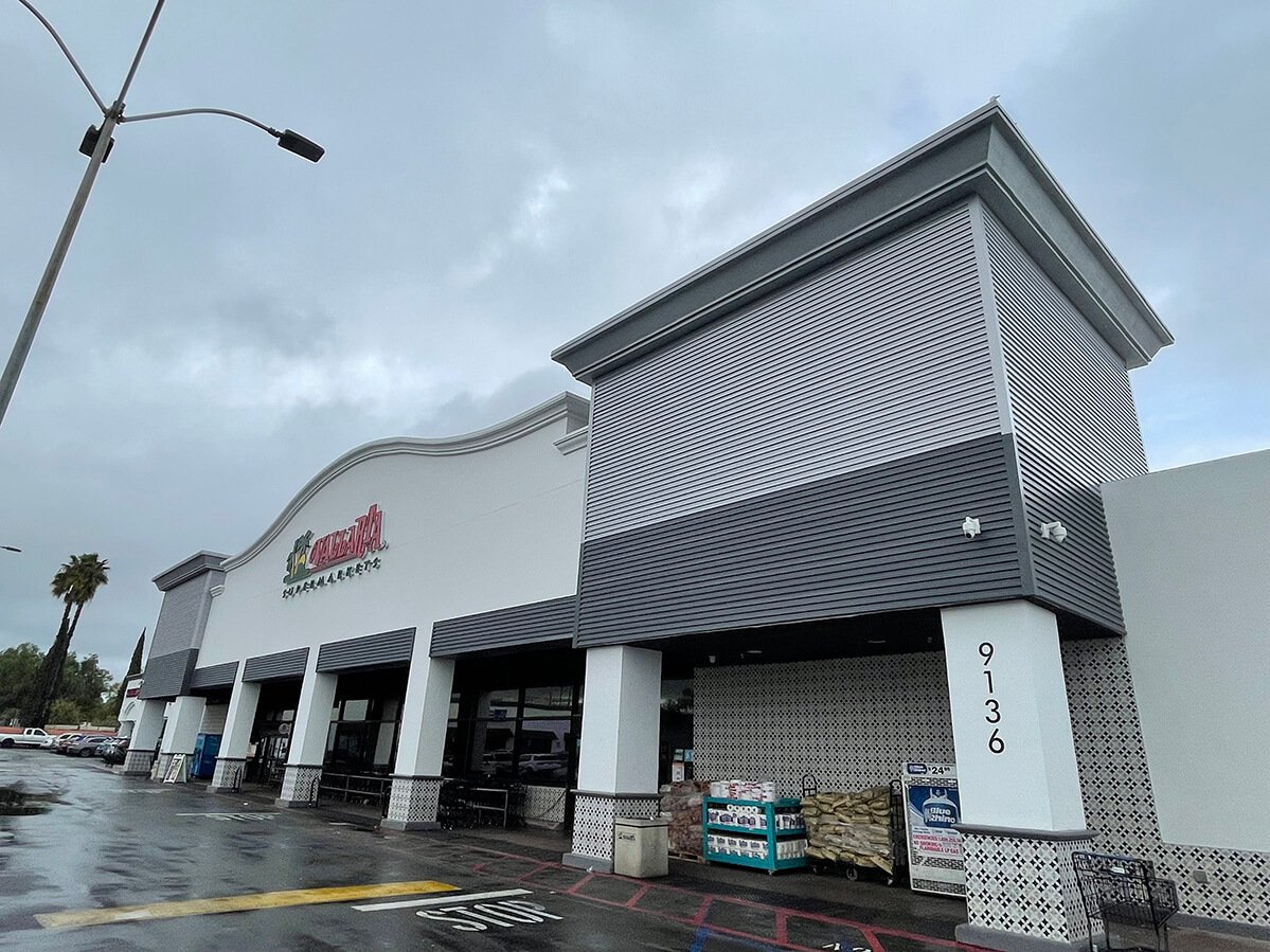 Retail center exterior renovation