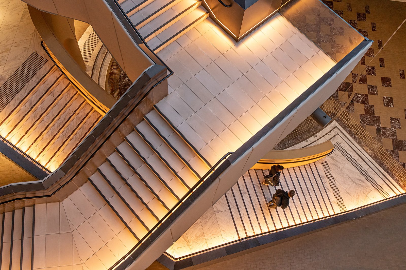 Architectural staircase — commercial construction